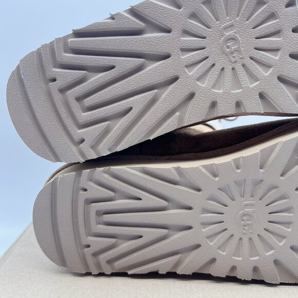 UGG Australia Sarissa Shearling Short Chestnut Waterproof Boots Suede US 11 - Picture 10 of 12